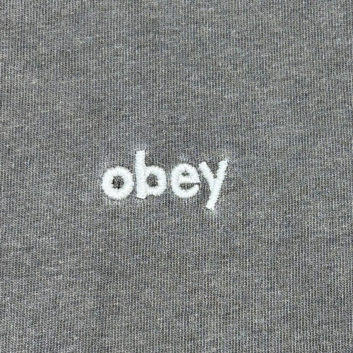OBEY 로워케이스 피그먼트 티셔츠 차콜 L 상품이미지2