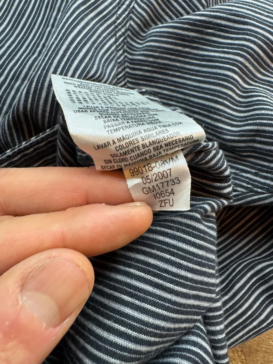 2XL)할리데이비슨 빈티지 자수 스트라이프 긴팔셔츠 상품이미지5