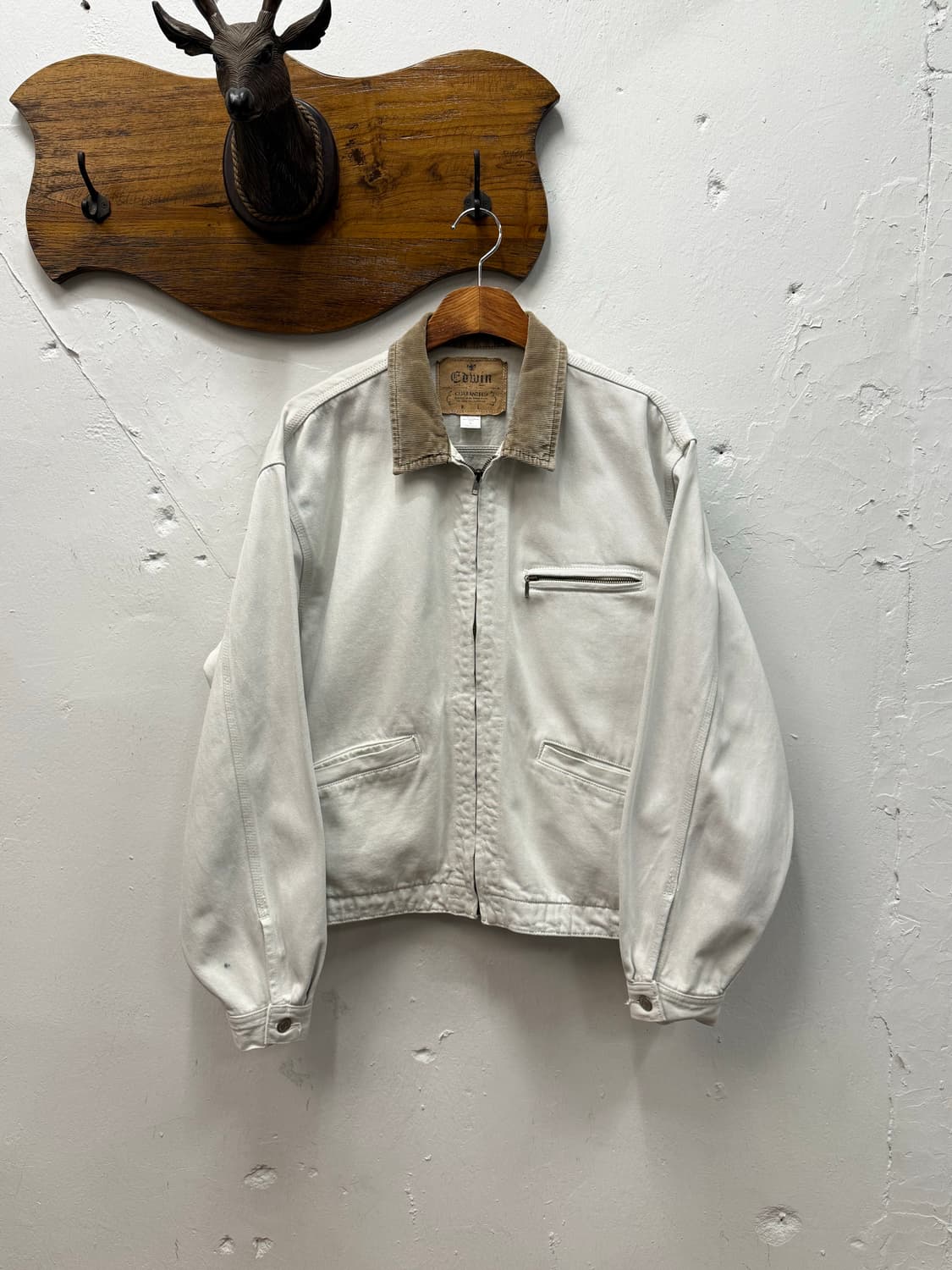 Edwin Corduroy Collar Twill Work Jacket 상품이미지2