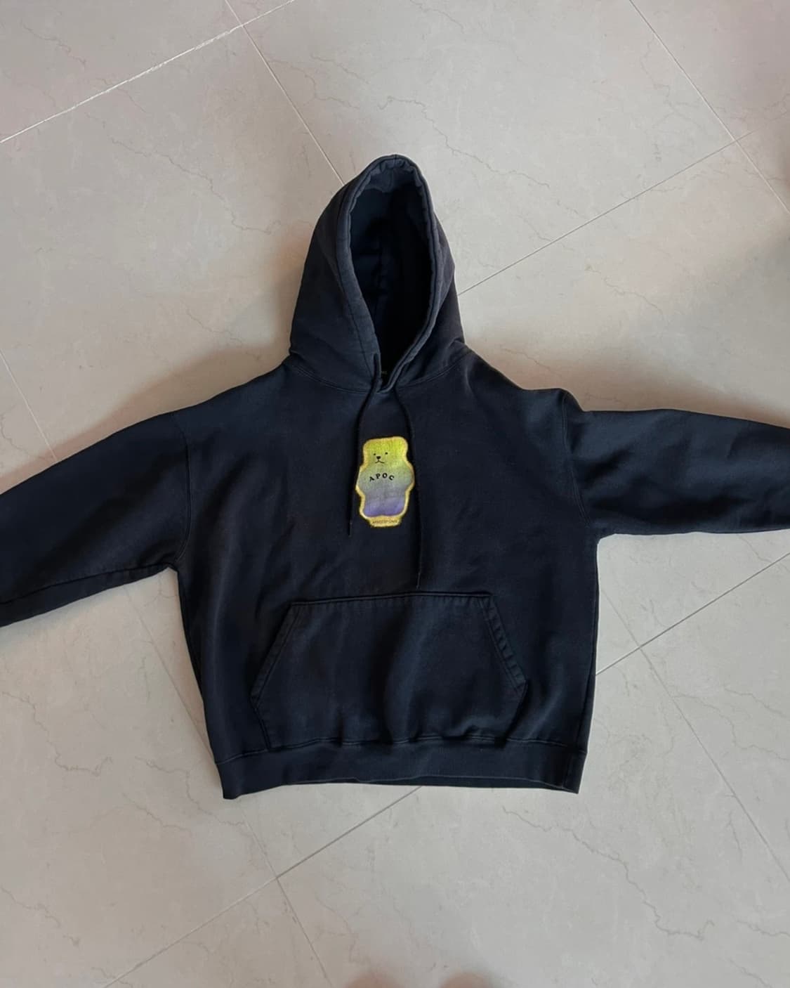 APOC 어피스오브케이크 긴팔 후디 네이비 상품이미지1