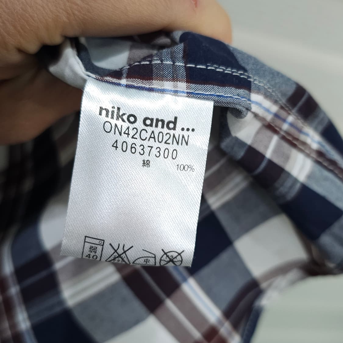 니코앤드 체크 남방 셔츠- 우먼4 상품이미지8