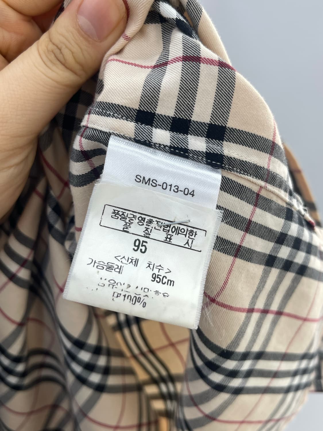 버버리 남성 체크 남방 상품이미지9