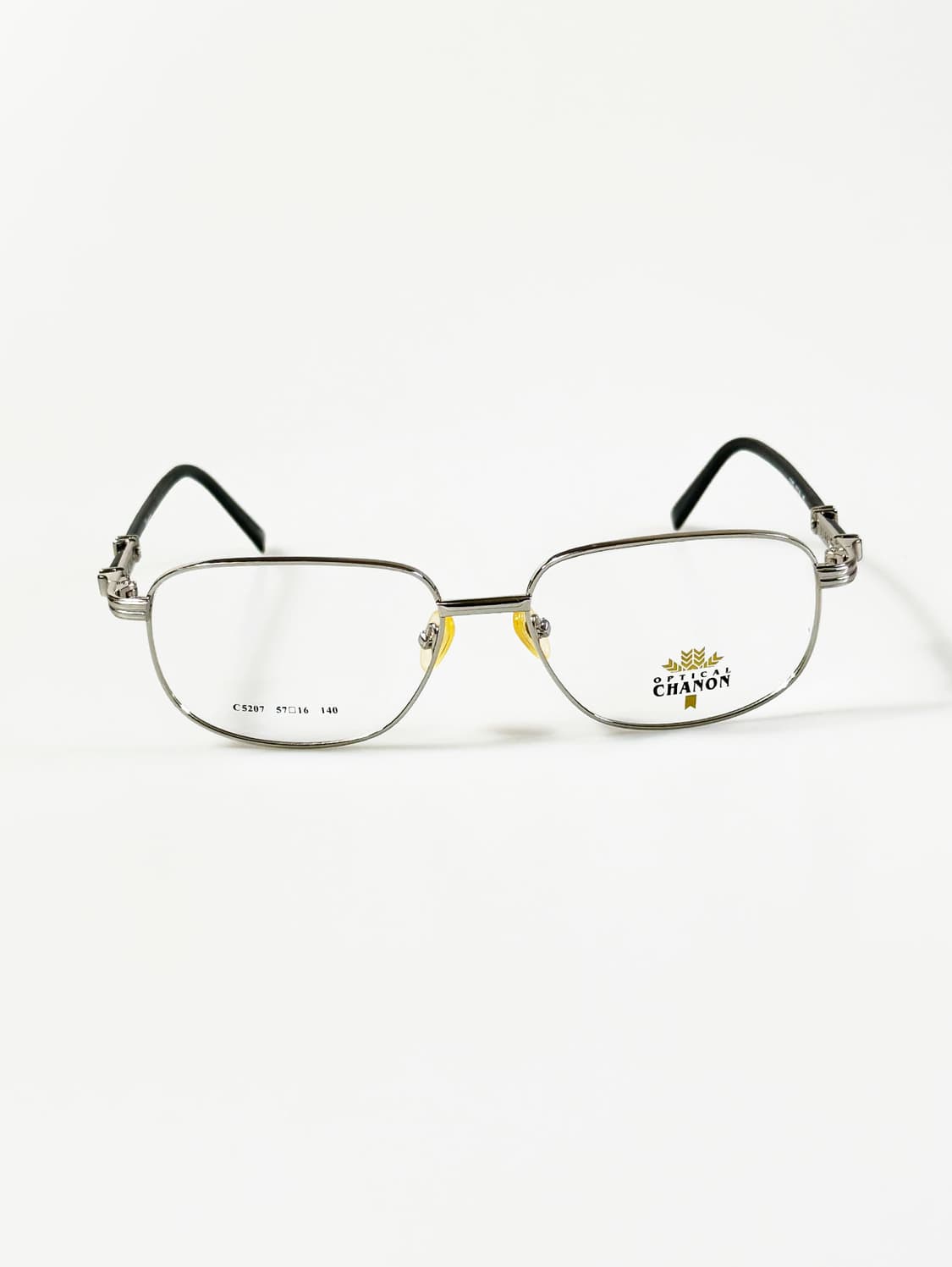 90s CHANON 실버 메탈 슬림 스퀘어 빈티지 안경 상품이미지1