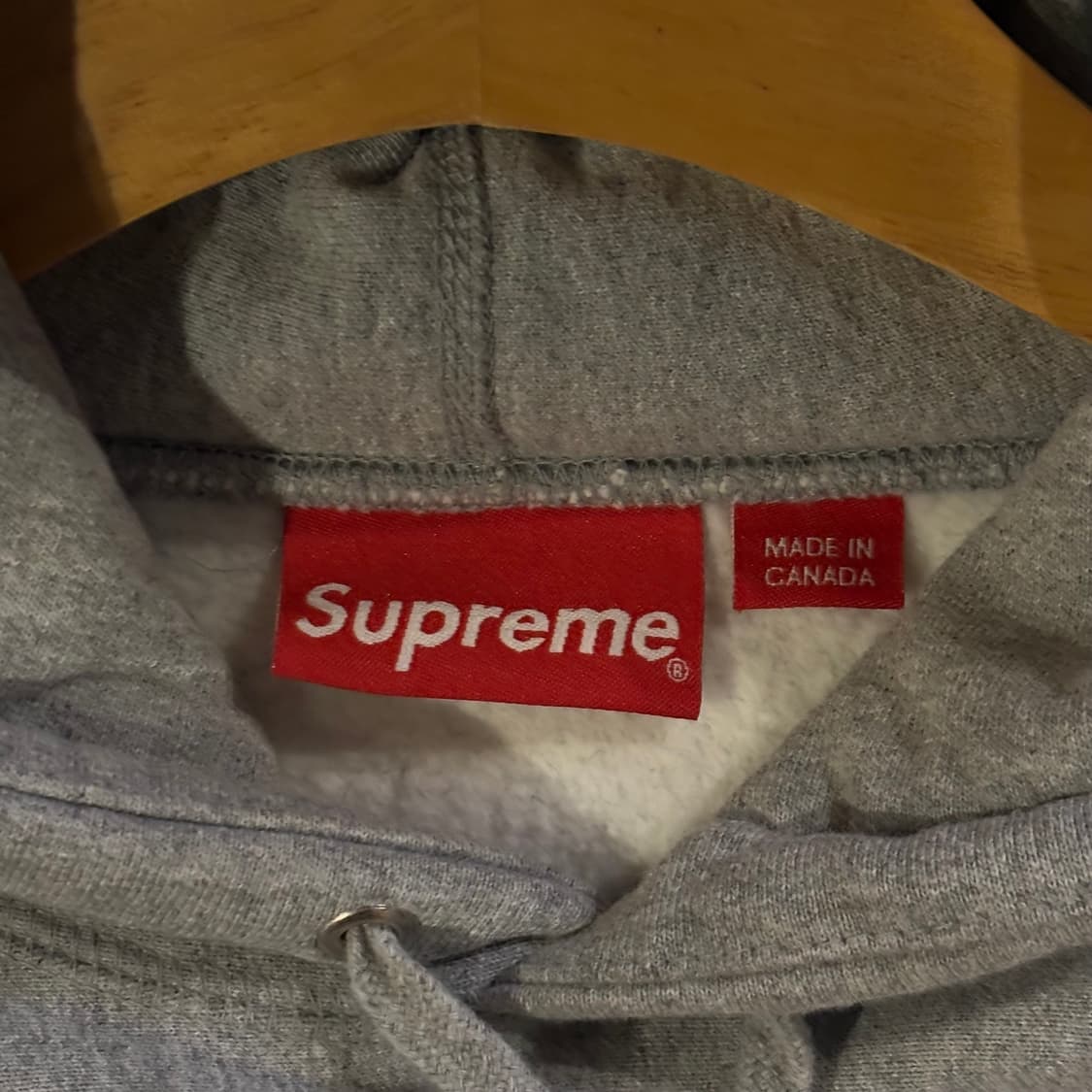 슈프림 박스로고 그레이 후드티 상품이미지3