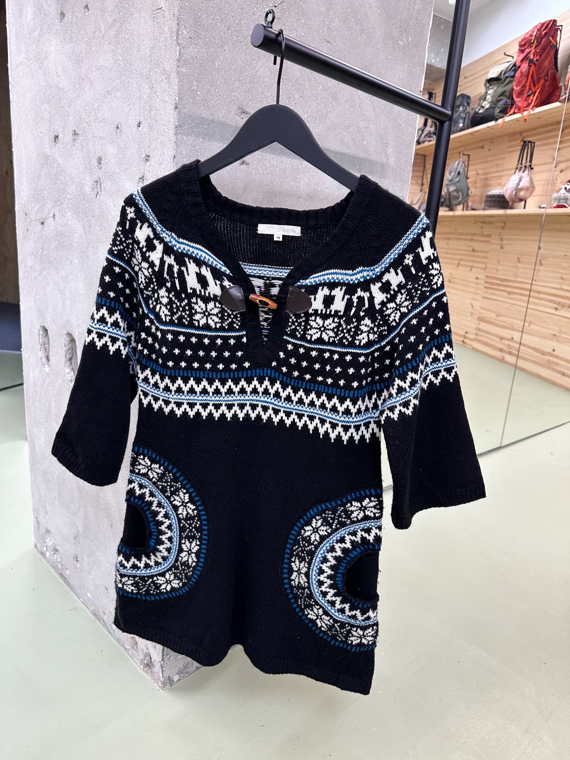 winter duffle ethnic long knit 상품이미지3