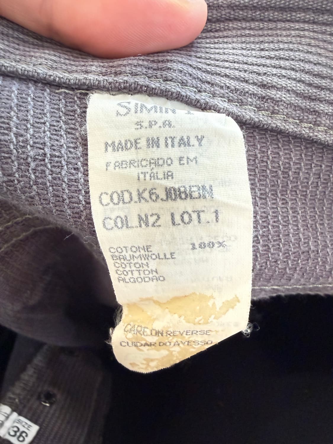 아르마니 90s 빈티지 코듀로이 팬츠 상품이미지6