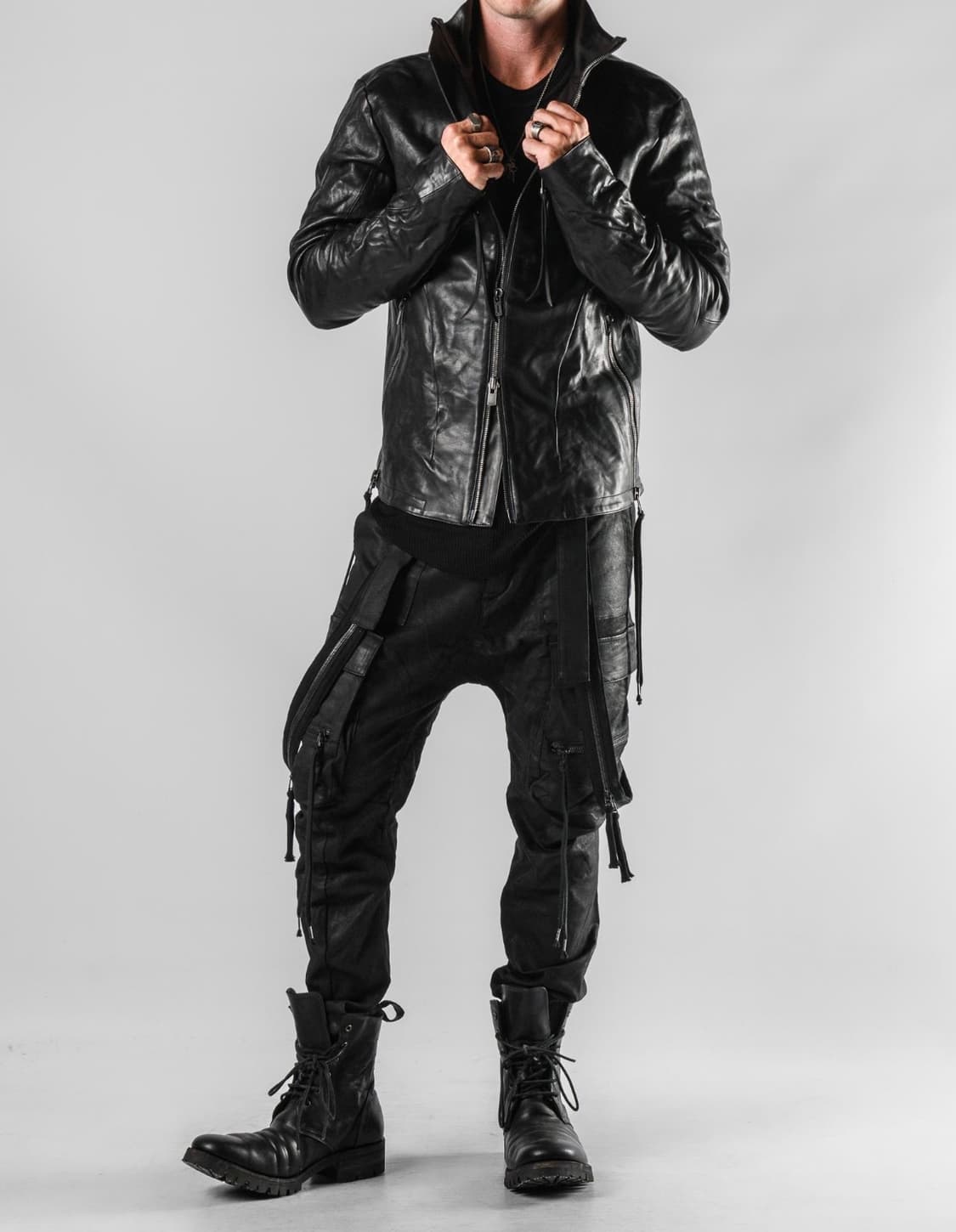 [3]D.HYGEN hooded horse leather jacket 상품이미지9