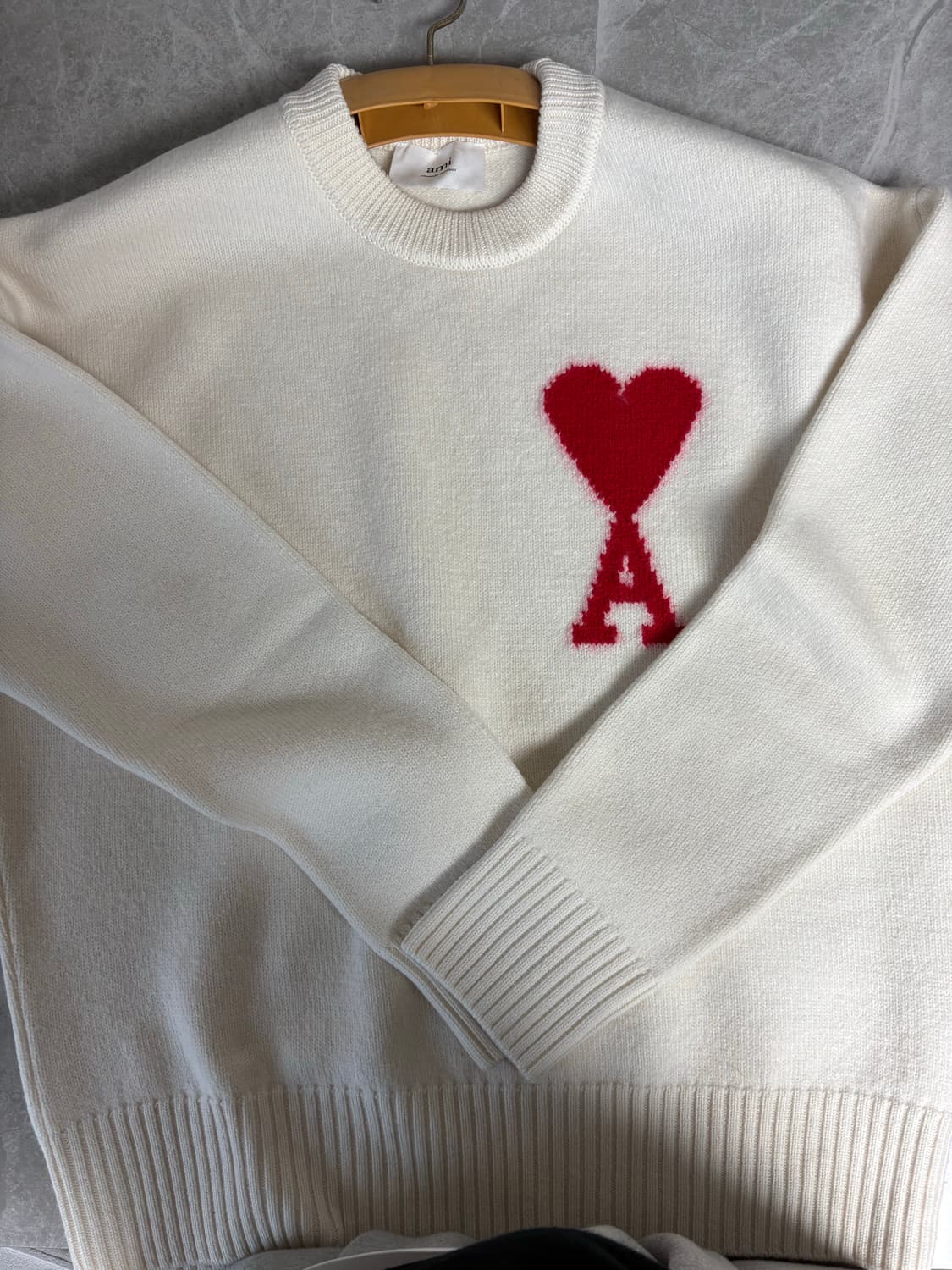 아미 니트 아이보리 S 상품이미지1