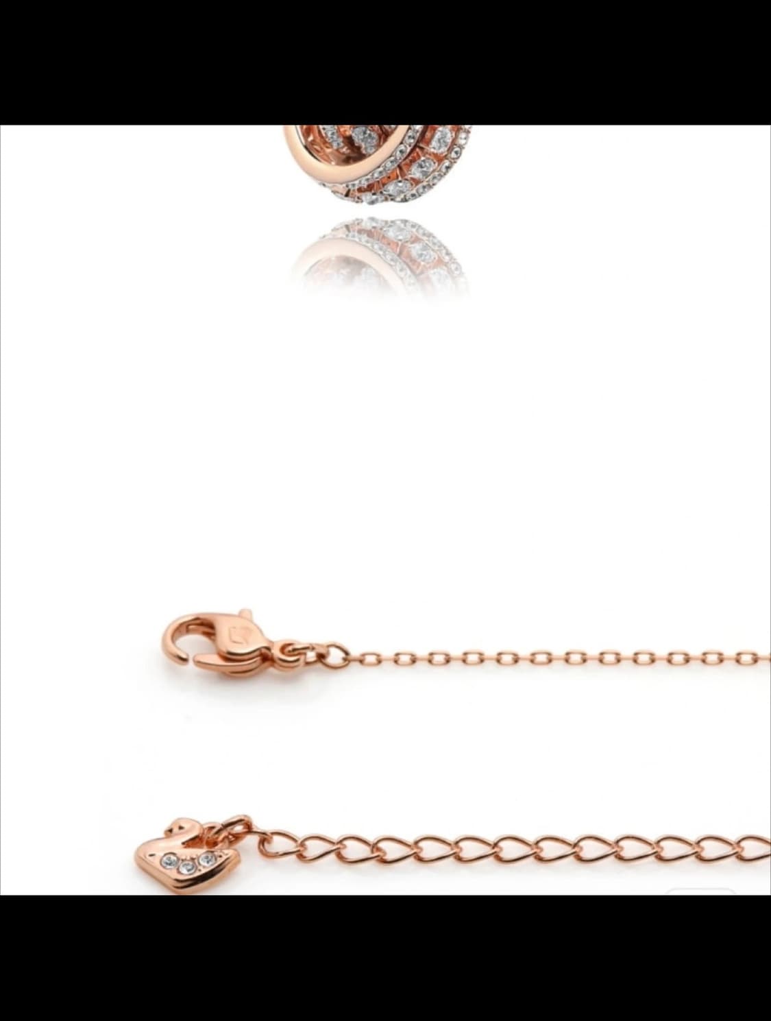 스와로브스키 로즈골드 목걸이 새상품급 상품이미지3