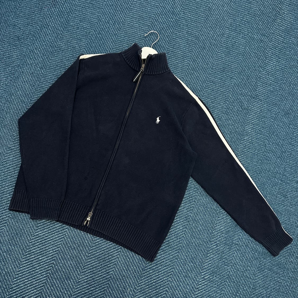 [XL] 폴로 투웨이 니트 집업 상품이미지1
