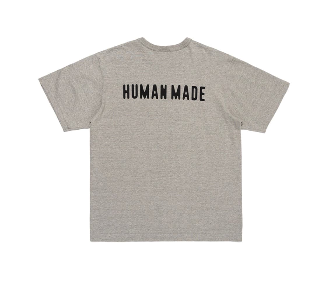 [새상품] 휴먼 메이드 하트 포켓 티셔츠 그레이 (XL) 상품이미지2