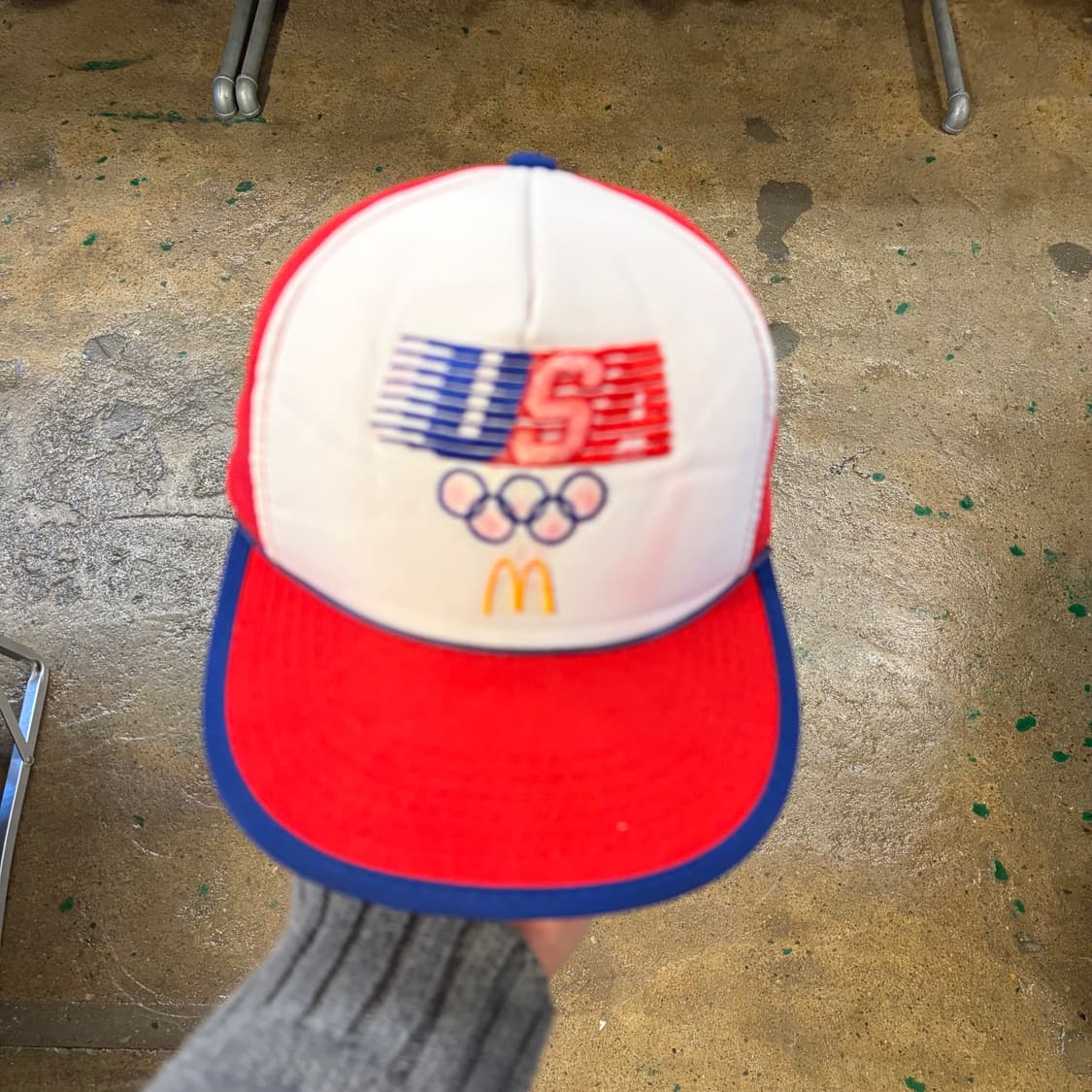 96s Made in USA 빈티지 맥도날드 올림픽 트러커 매쉬 볼캡 상품이미지1