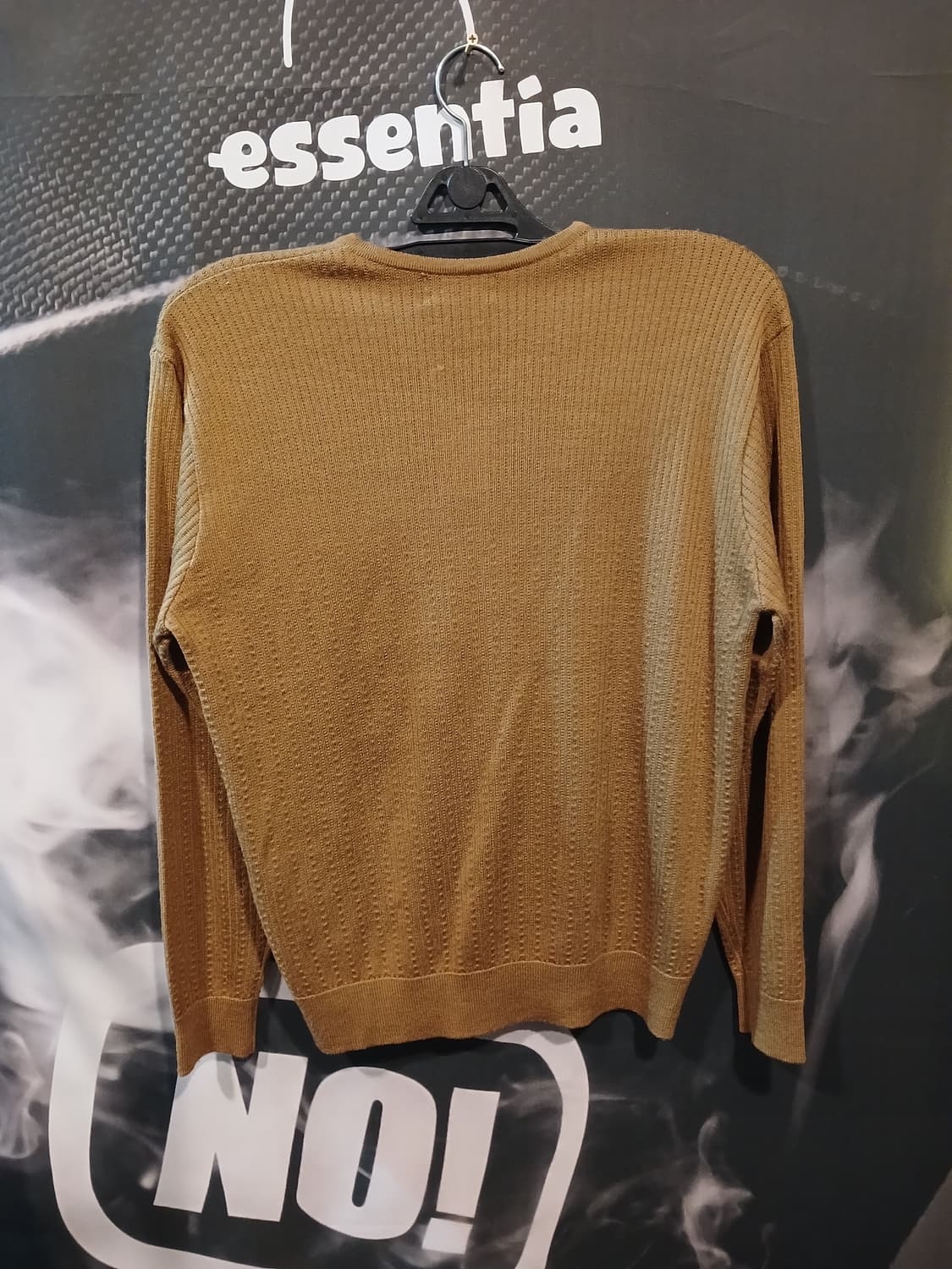 브이넥 니트 브라운 상품이미지2