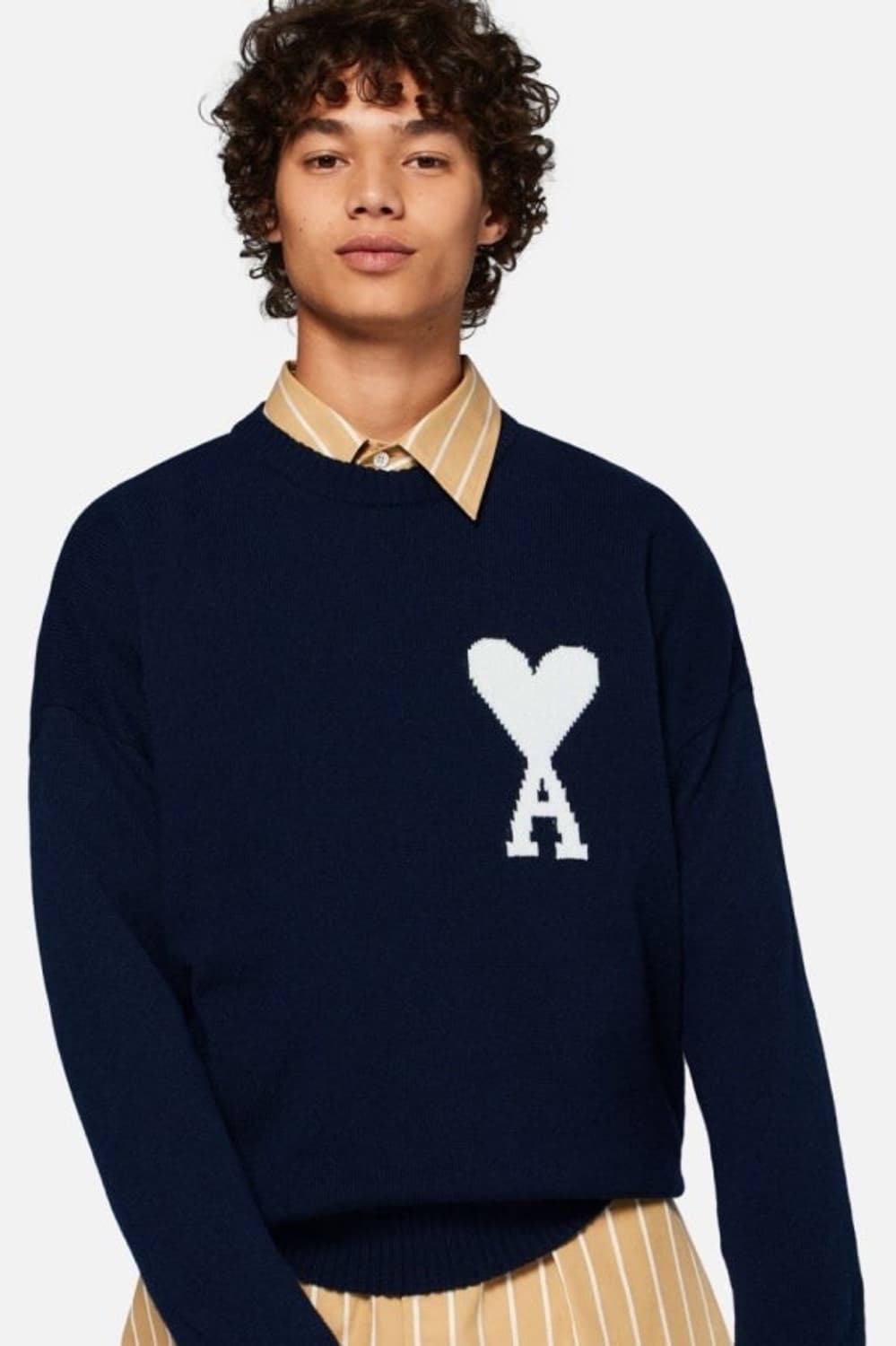 아미 니트 네이비판매합니다 상품이미지2