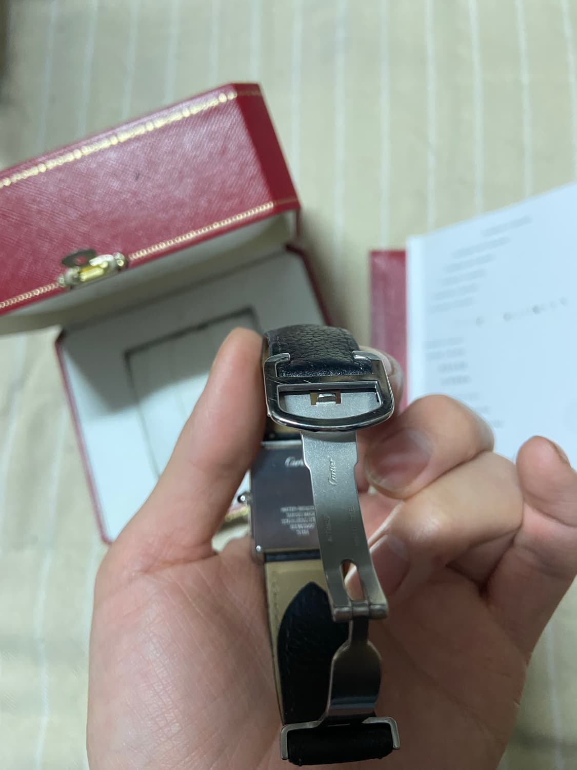 까르띠에 탱크 솔로 라지 2017 풀구성 상품이미지3