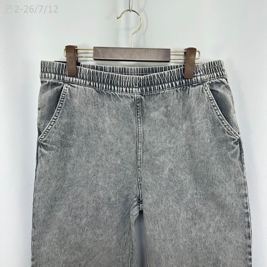 H&M 여자 밴딩 와이드 바지 미착용제품 빅사이즈 M(34-36)  상품이미지2