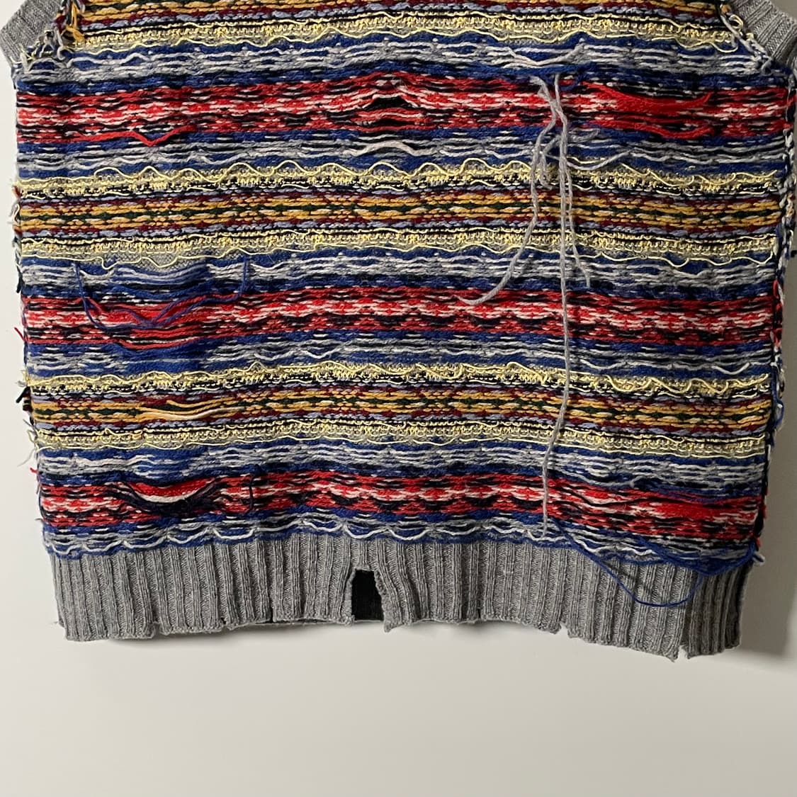 마르지엘라 우먼스 멀티컬러 리버스 페어아일 베스트 니트 (on.198)  상품이미지4