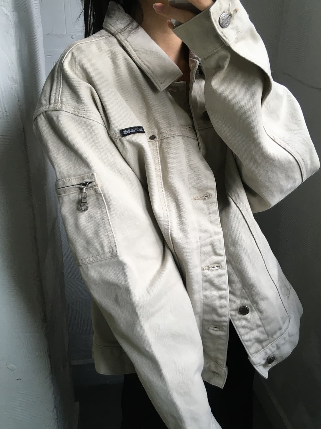 Harley Davidson 할리데이비슨 베이지 트러커 자켓 상품이미지2