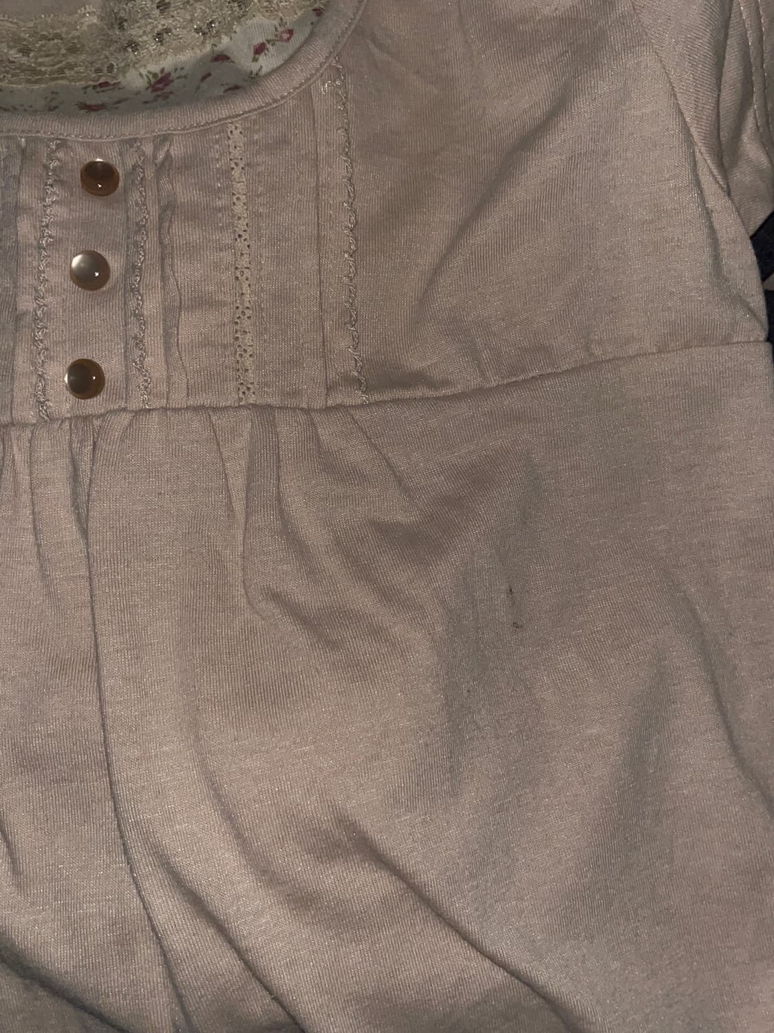 리즈리사st 모리 레이스 버튼 탑 상품이미지3