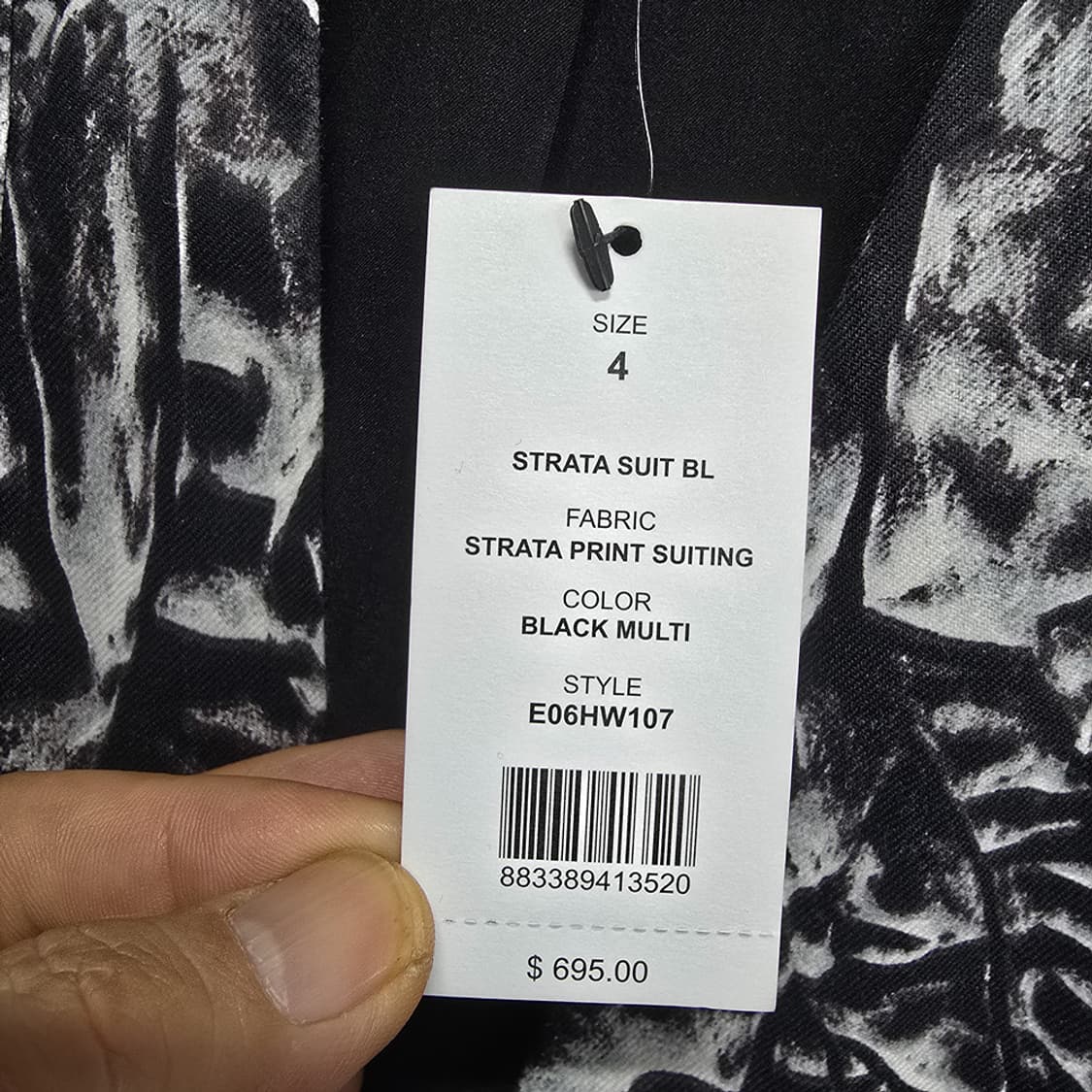 새제품)헬무트랑(Helmut Lang) 린넨 블렌드 패턴 롱자켓 4 상품이미지8