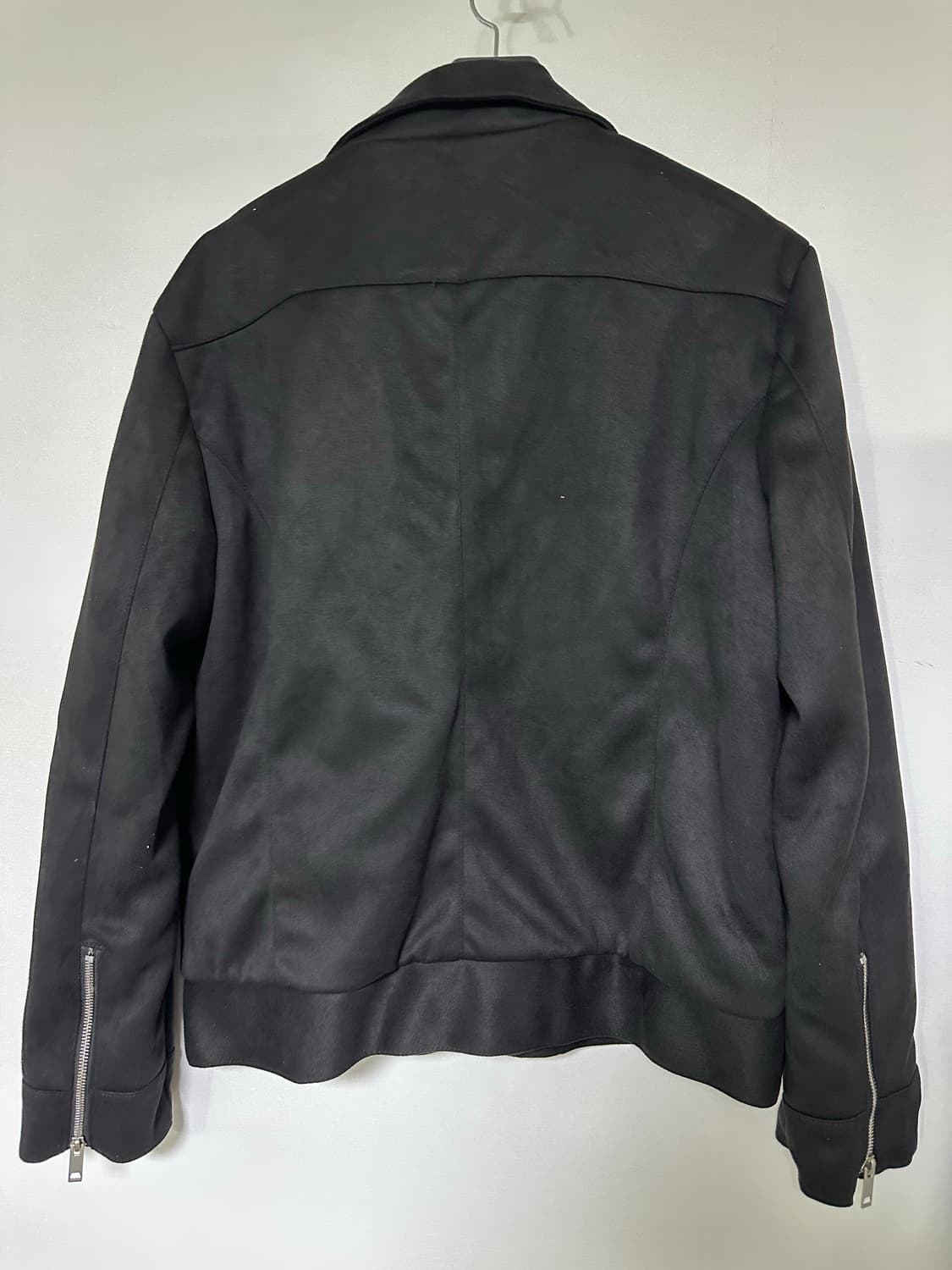 블랙 스웨이드 스타일 지퍼 자켓 상품이미지2