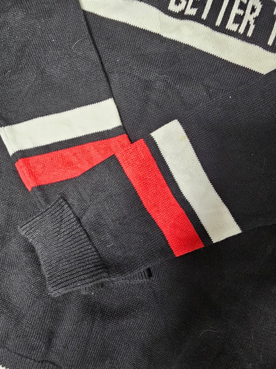 Bershka 배색 니트 L 상품이미지5