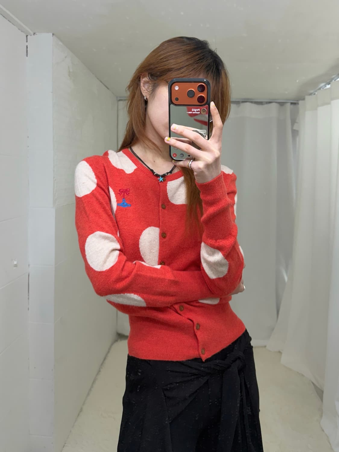 비비안웨스트우드 레드라벨 빅 도트 가디건 상품이미지2