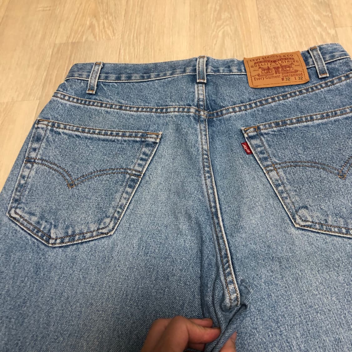 (32) 00's 리바이스 Levi's 550 릴렉스드핏 연청 쇼츠 반바 상품이미지9