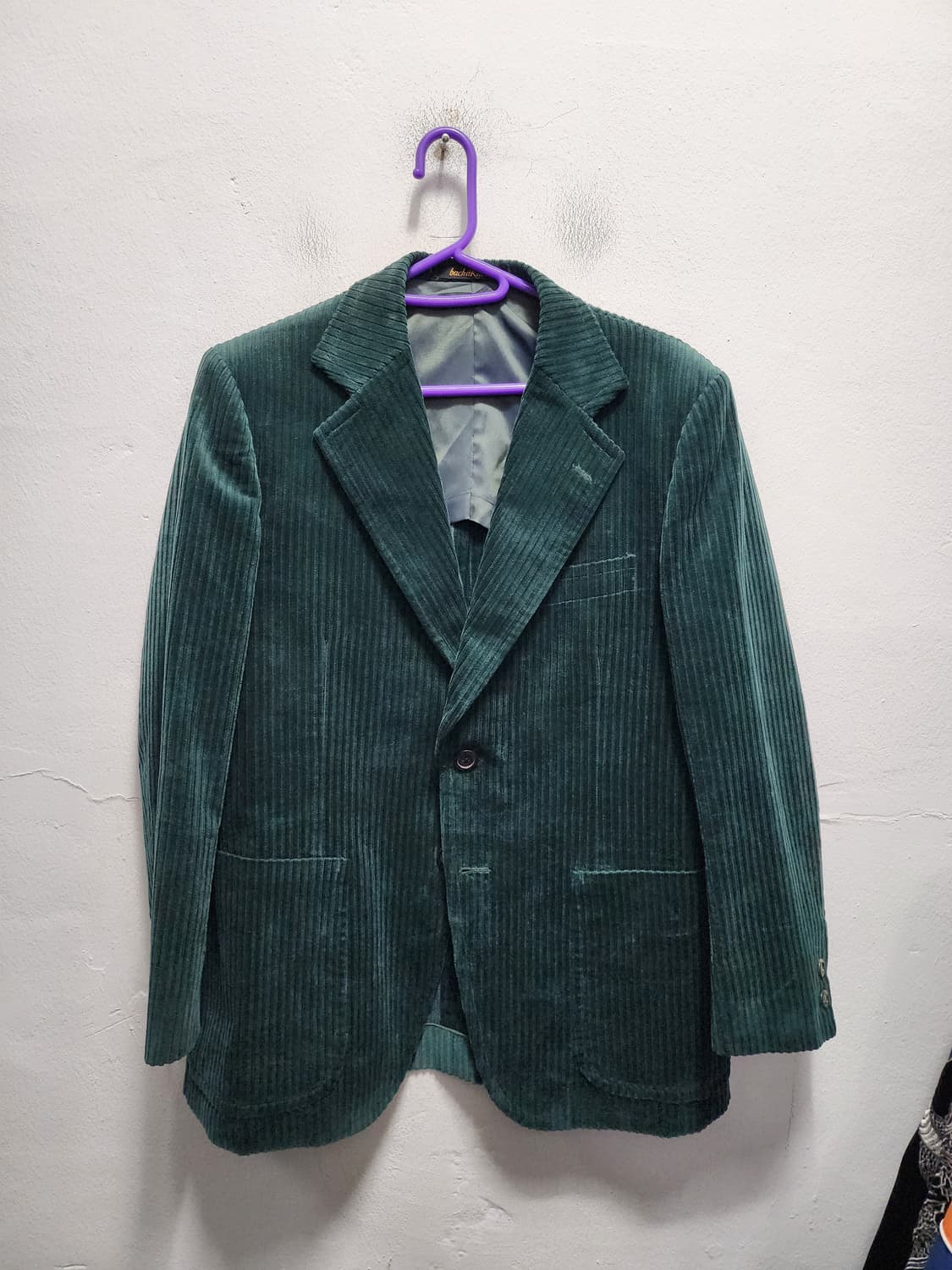 bachaRach 빈티지 딥그린 코듀로이 블레이저 상품이미지1
