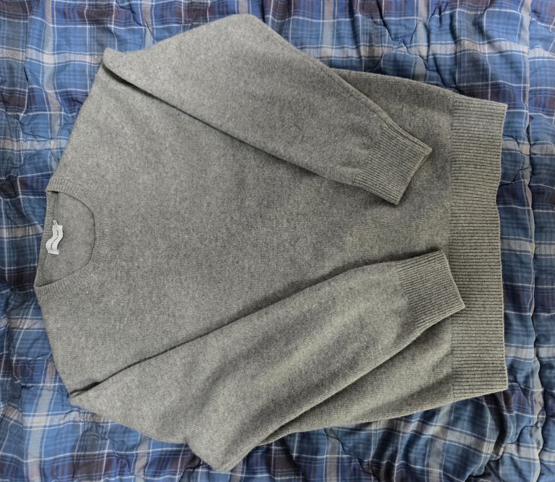 스테디에브리웨어 코지 울 캐시미어 니트 그레이 멜란지 3사이즈 판매합니다 상품이미지2