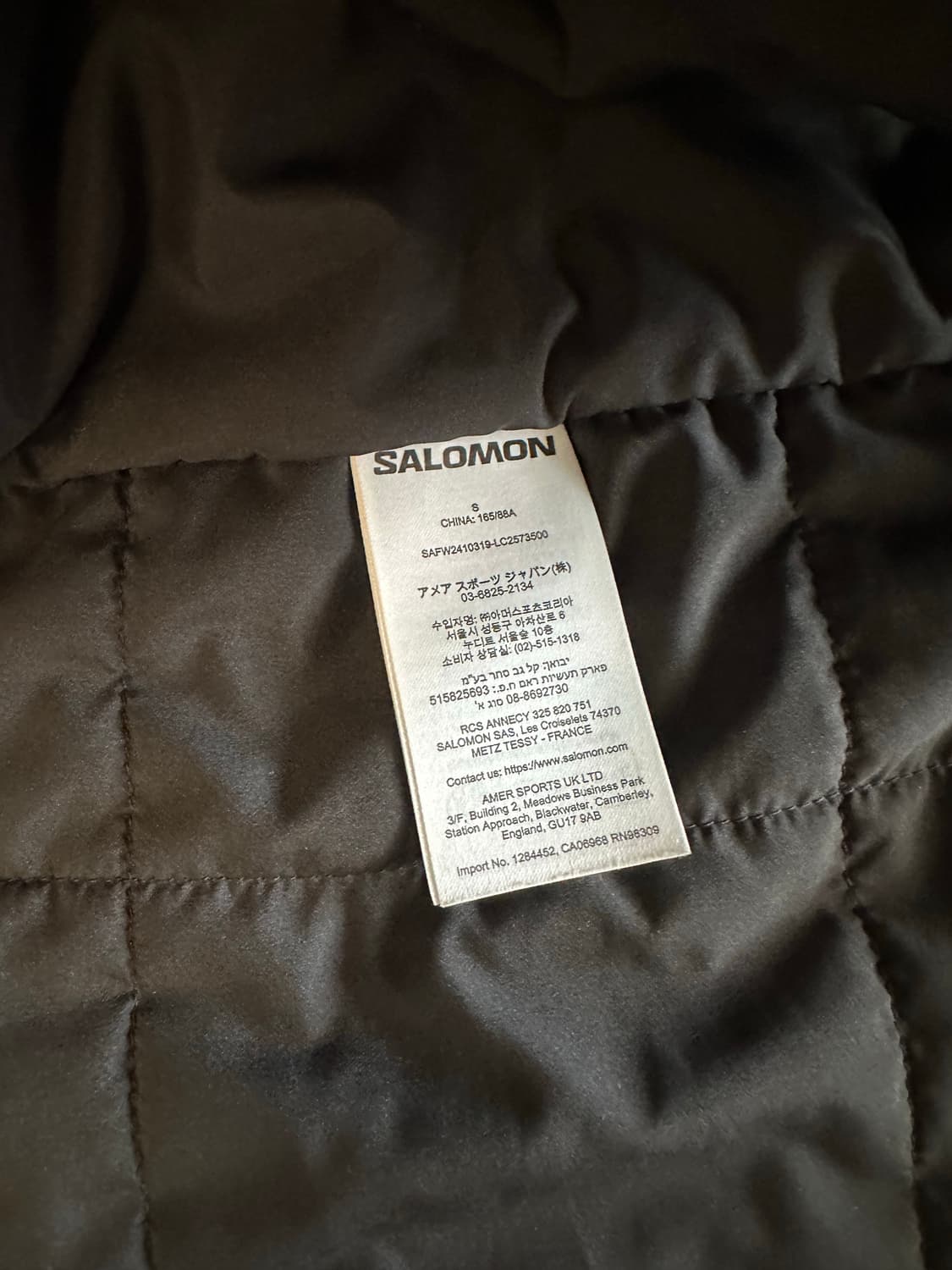 살로몬 모디세이 자켓 패딩 블랙 s 상품이미지4