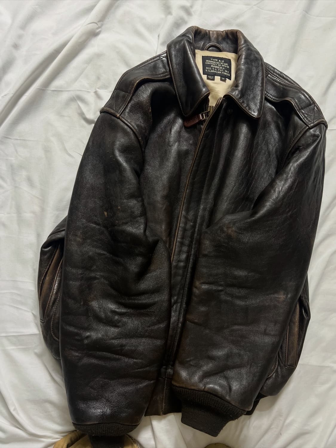 아비렉스 A-2 가죽자켓 상품이미지8