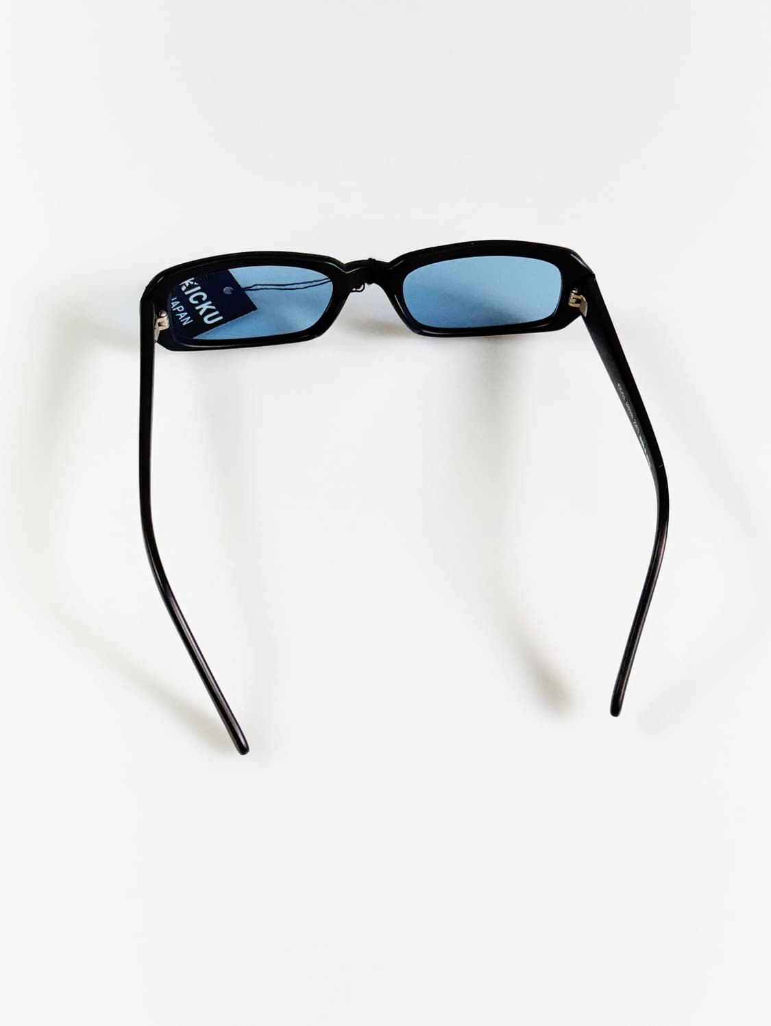 90s KICKU JAPAN 맷블랙 스퀘어 뿔테 틴트 빈티지 선글라스 상품이미지5