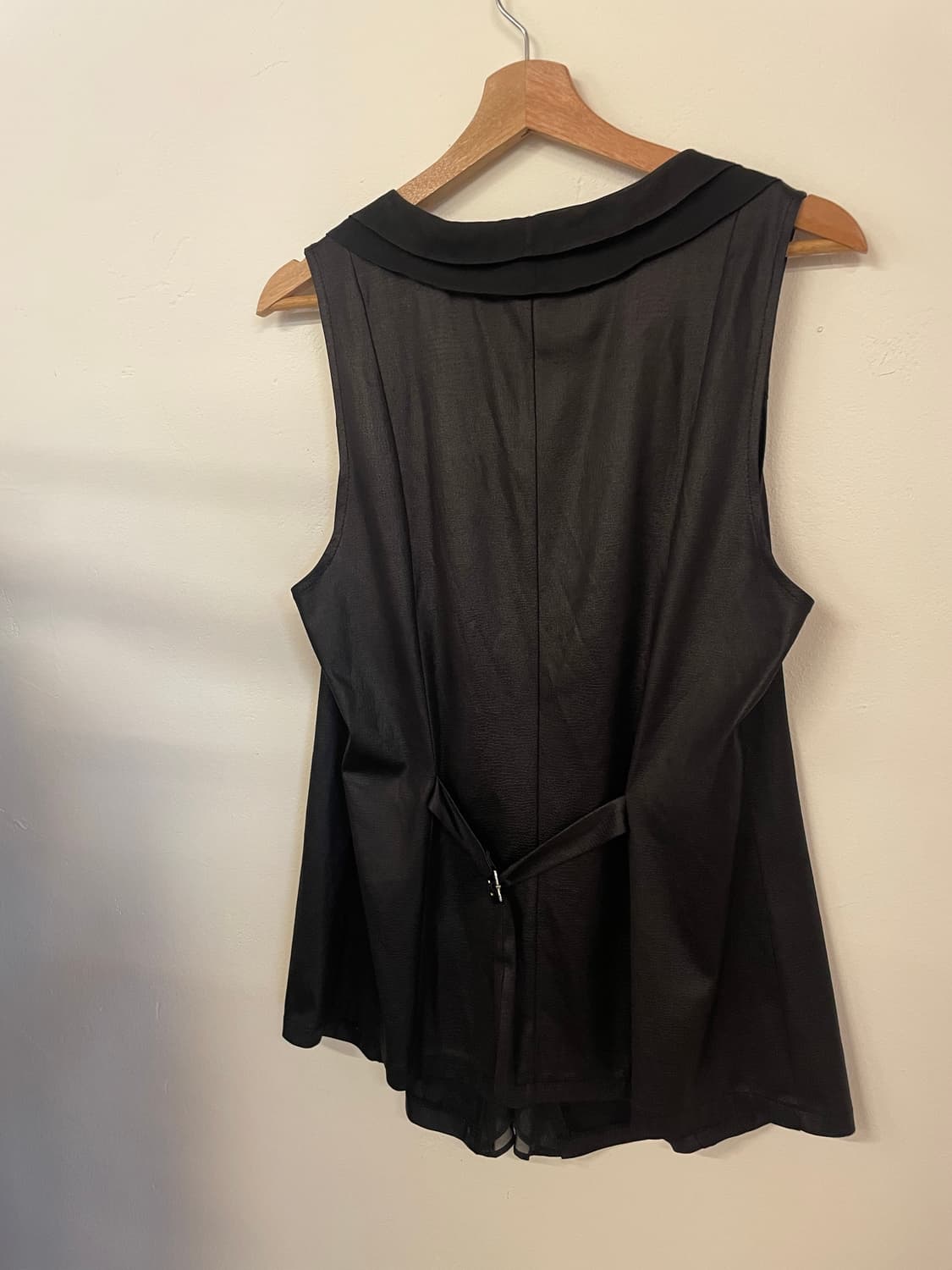 Sheer ruffle tie sleeveless 상품이미지6