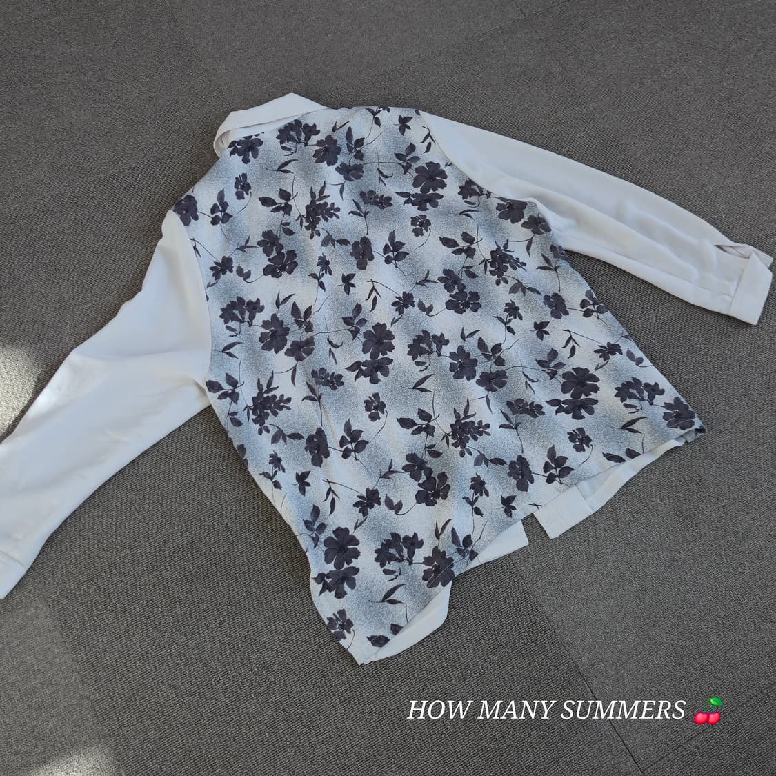 플라워 패턴 긴팔 블라우스 상품이미지5