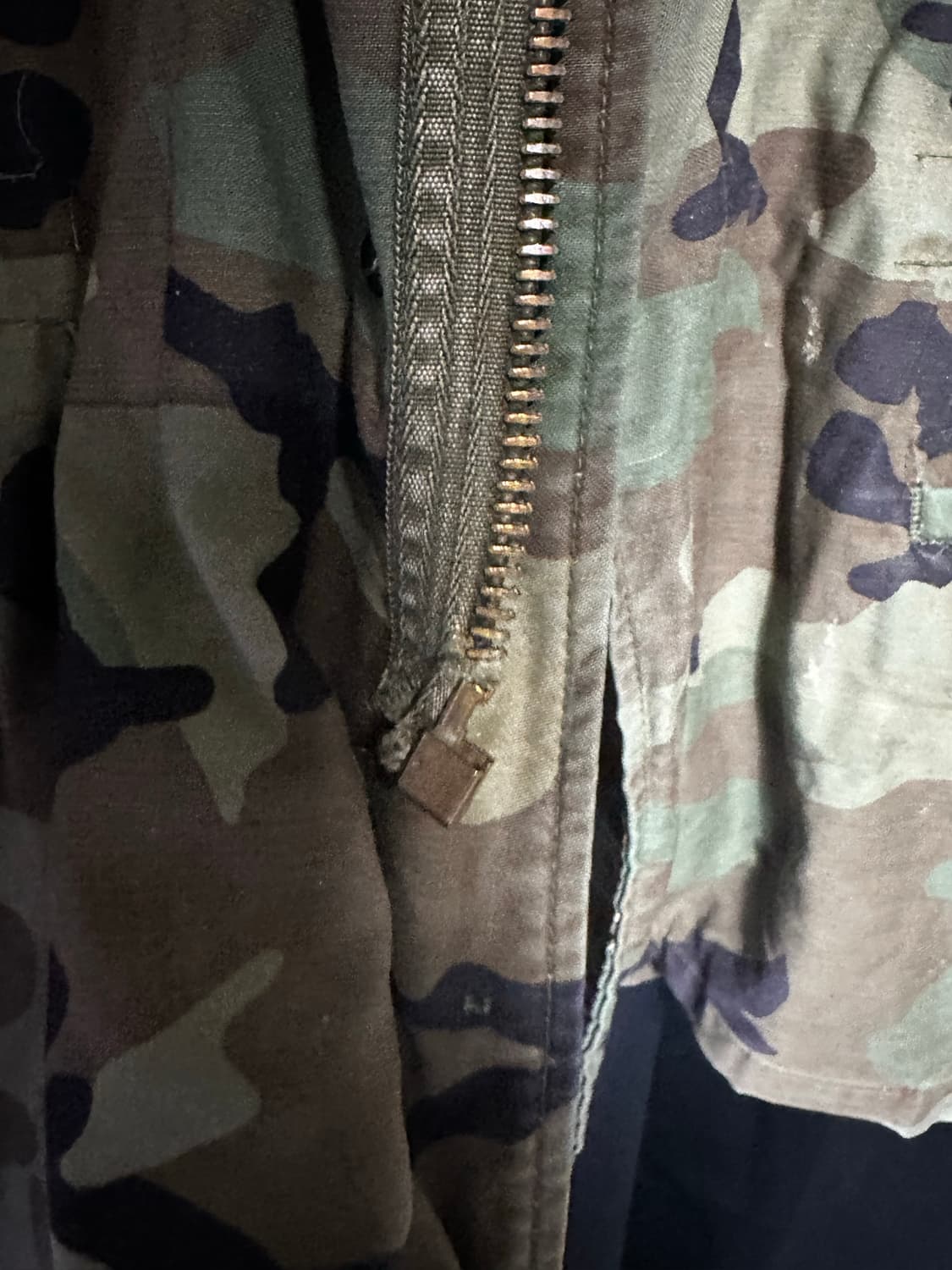 80‘s US ARMY m65 우드랜드 카모 필드 자켓 상품이미지2