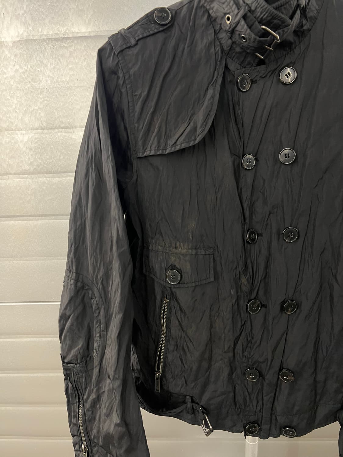 E.Z by Zegna 제냐 블랙 라이더 자켓 상품이미지2