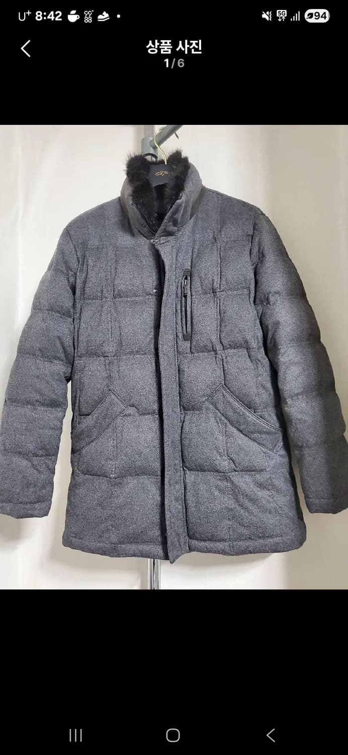 정품 솔루스 천연 머스카렛퍼 오리털패딩 상품이미지1