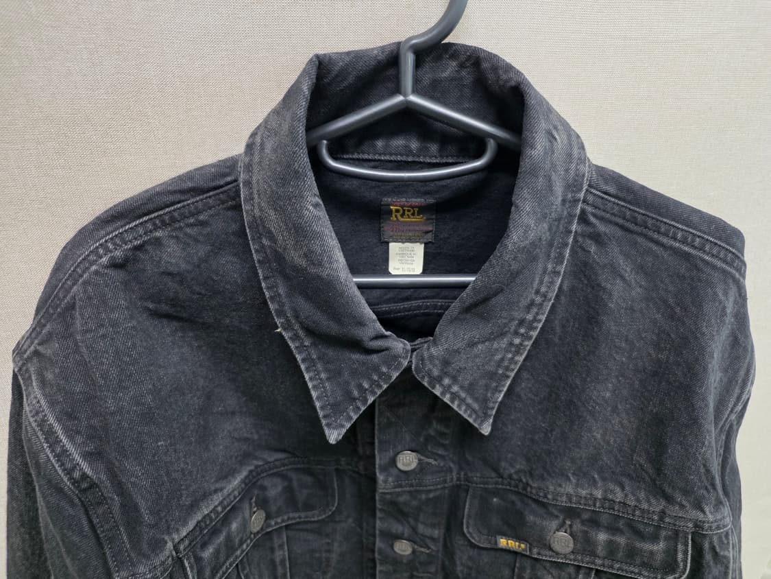 RRL lot 271 트러커 자켓 블랙 XL 상품이미지3