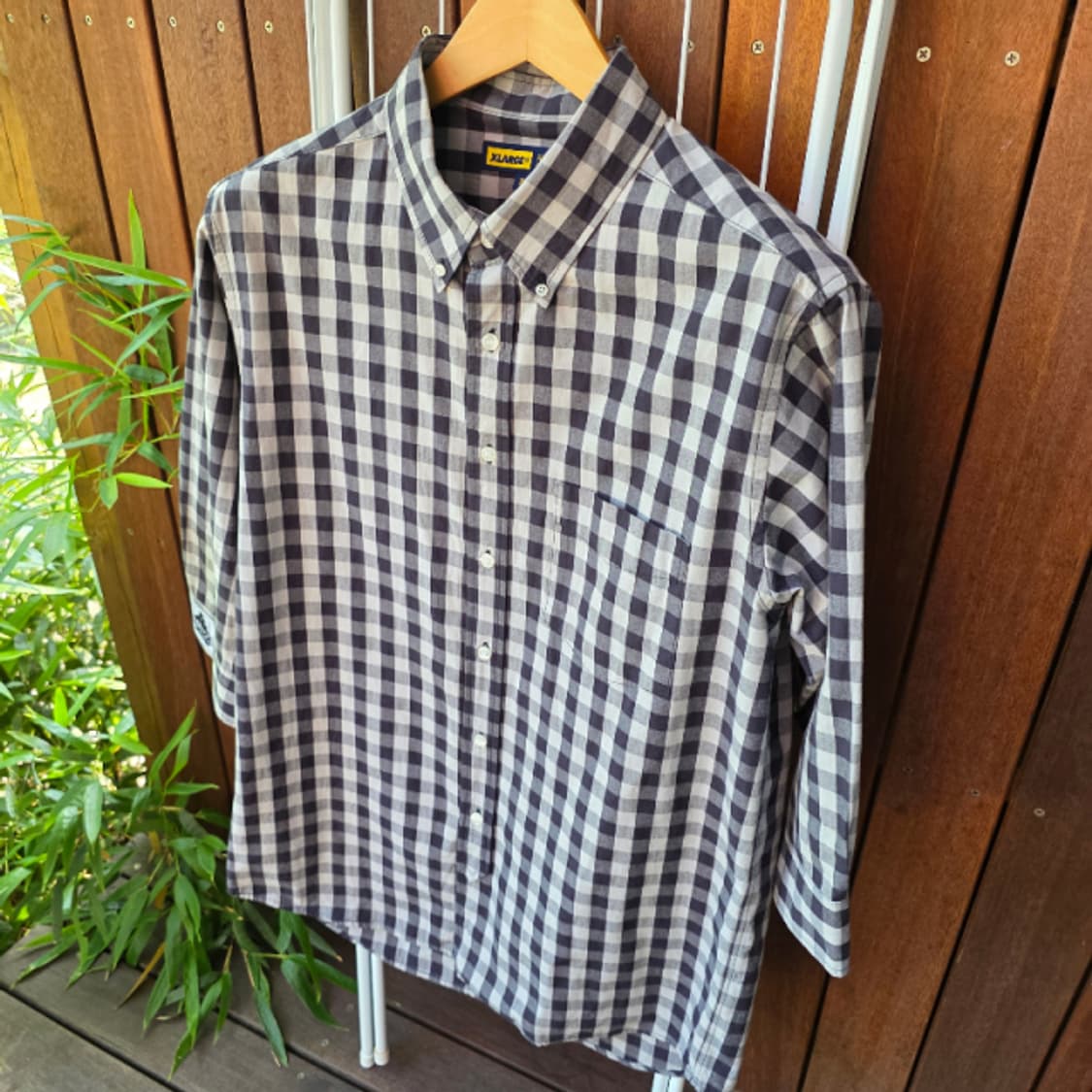 X-LARGE 7부 체크 셔츠(XL) 상품이미지4