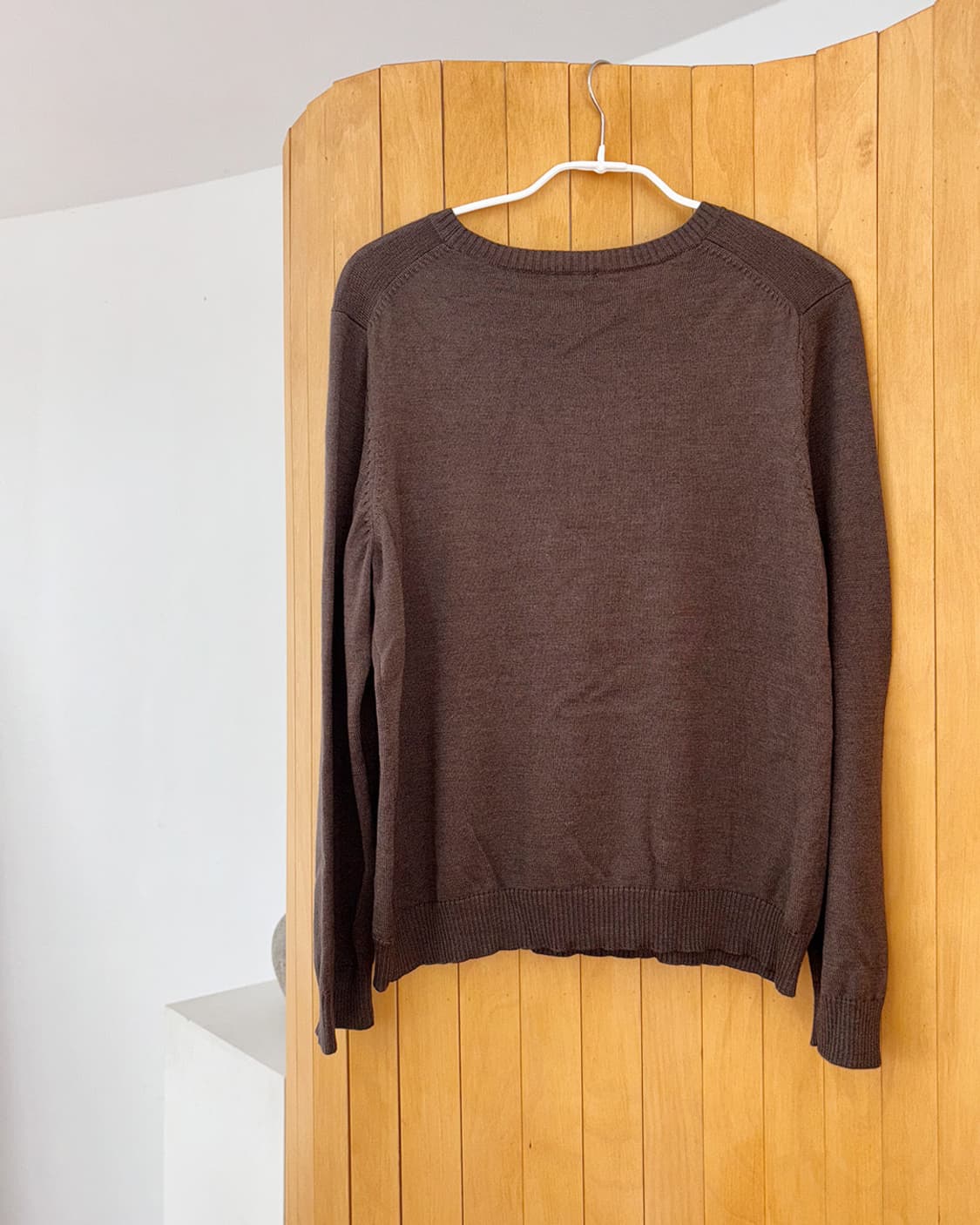 twisted point choco brown pullover 상품이미지3