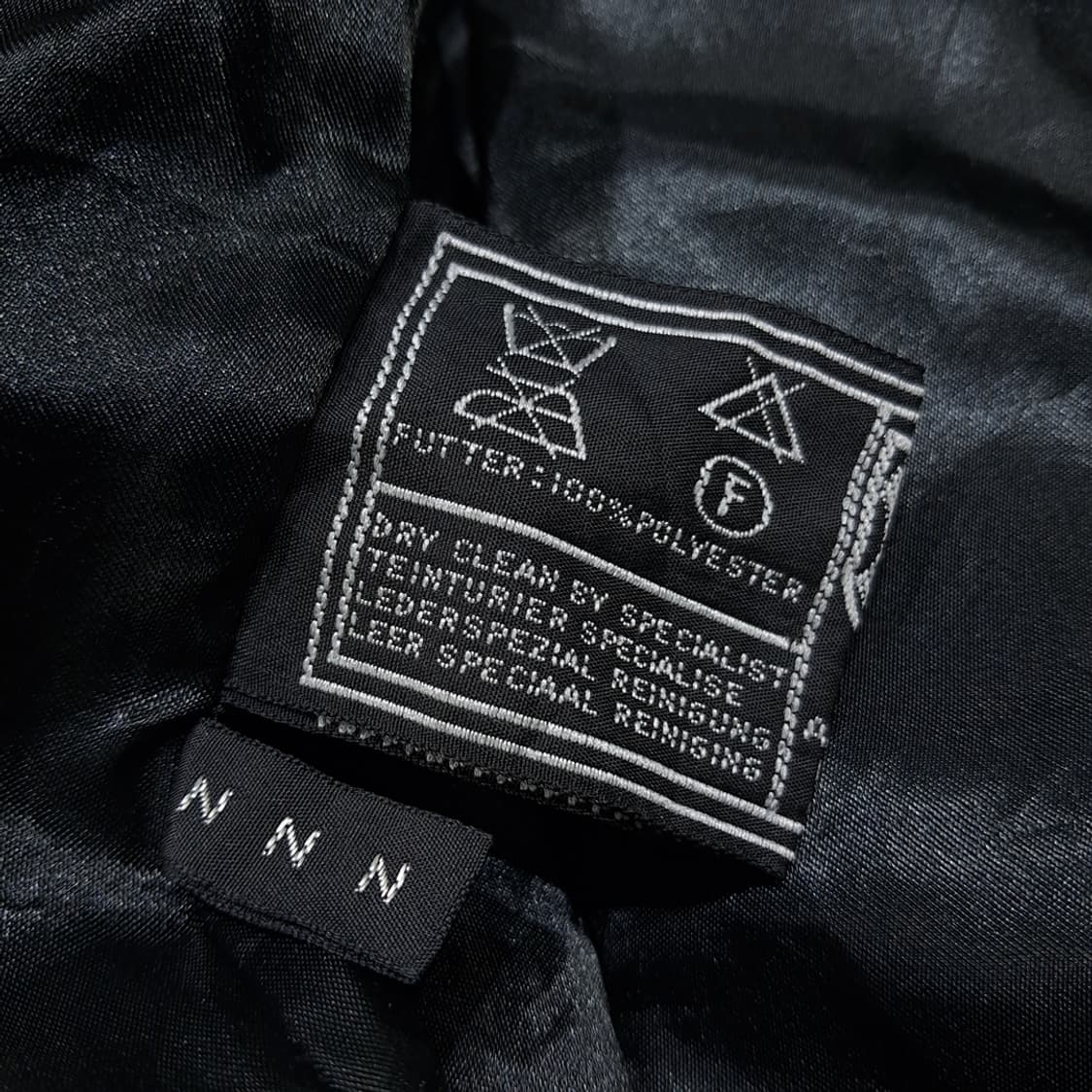 CL332 2XL 트라흐텐마들 80s 양가죽 자수 차콜 자켓 아우터 상품이미지5