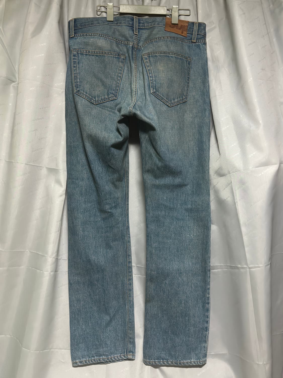 슈프림 중청 가죽탭 데님 팬츠 상품이미지2