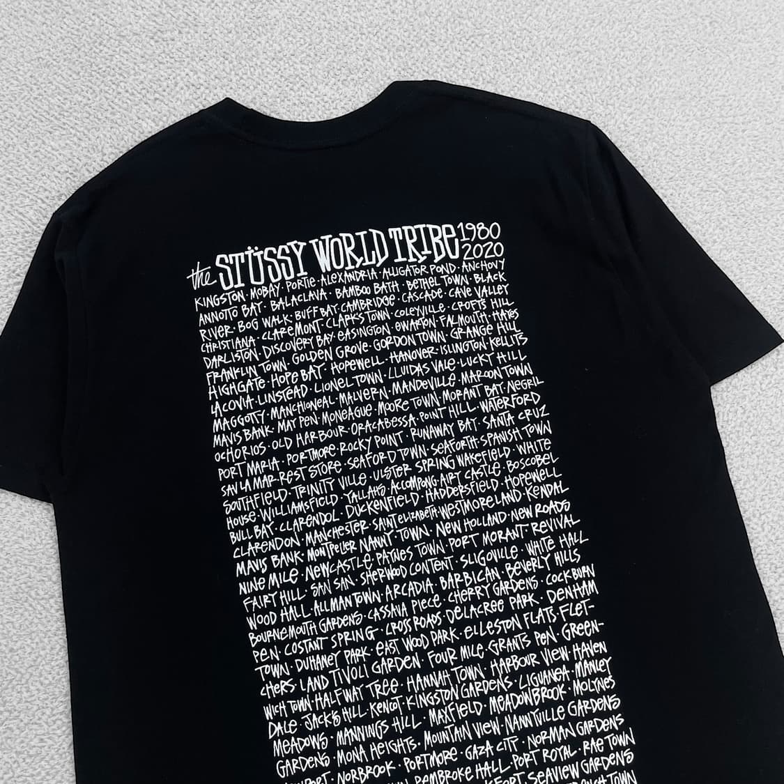 스투시 Stussy 월드트라이브 반팔 티셔츠 블랙 상품이미지3