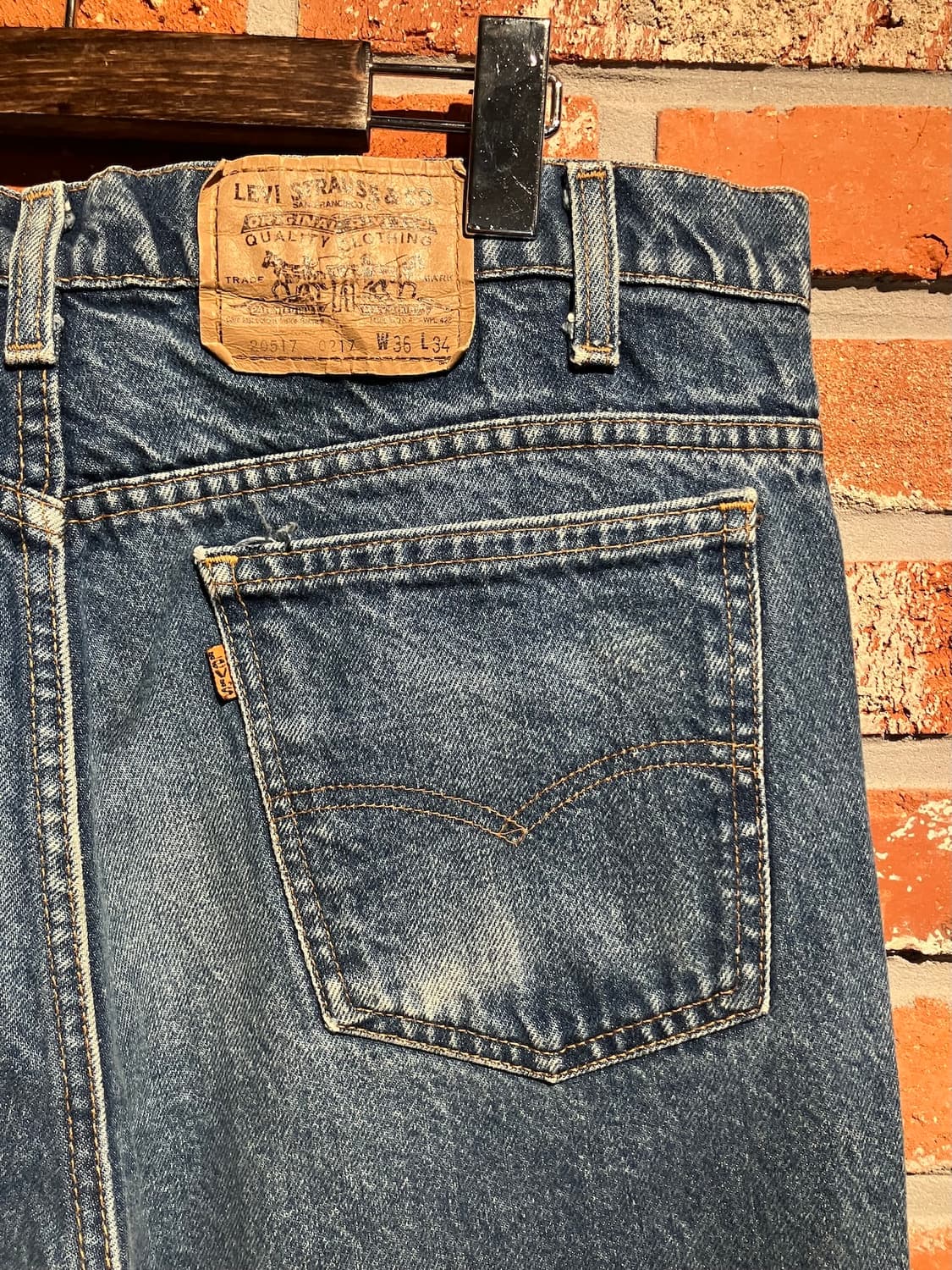 80s USA 빈티지 리바이스 517 부츠컷 데님 팬츠 상품이미지6