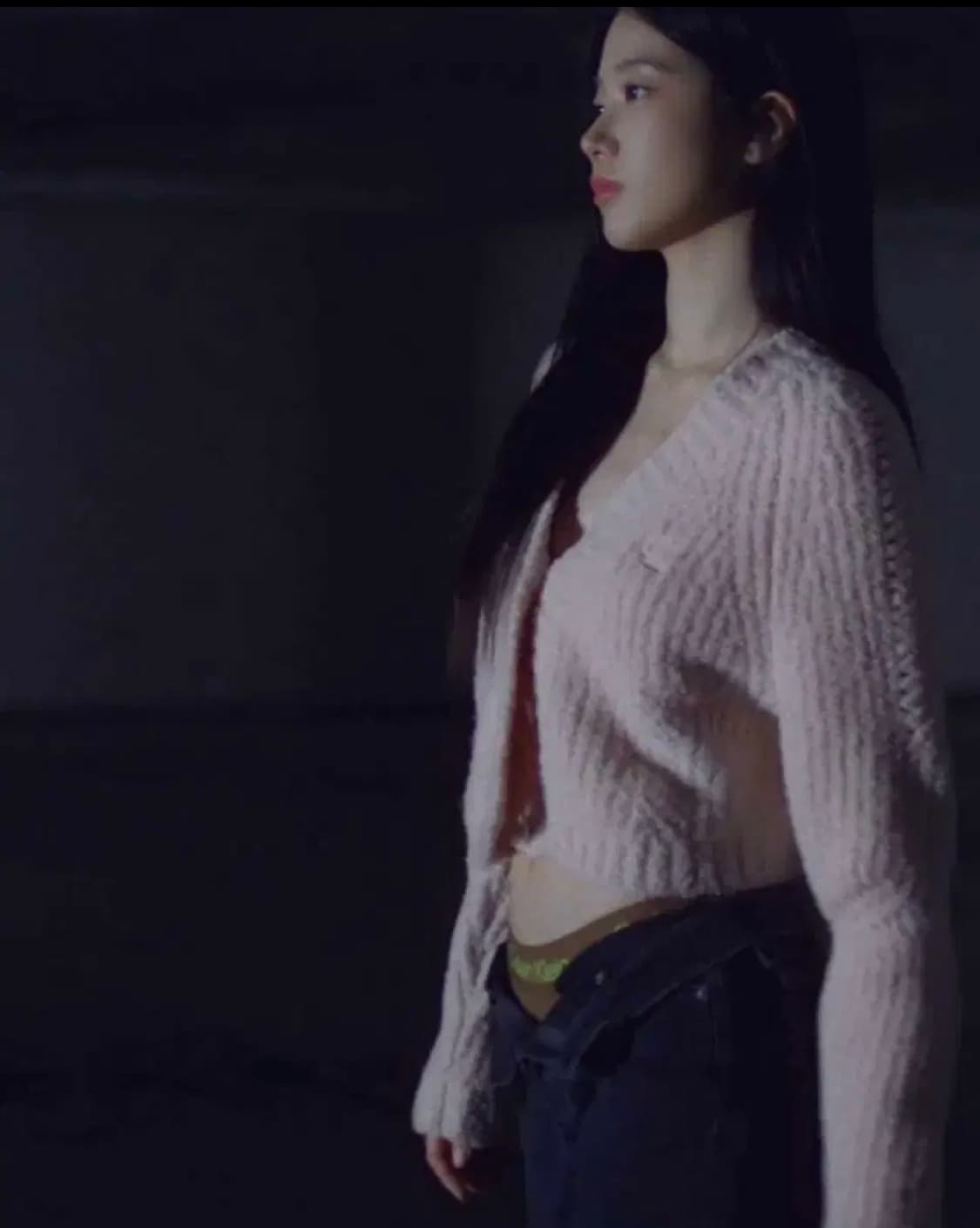 캘빈클라인 여성 크롭 케이블 가디건 (카즈하 가디건) 상품이미지2