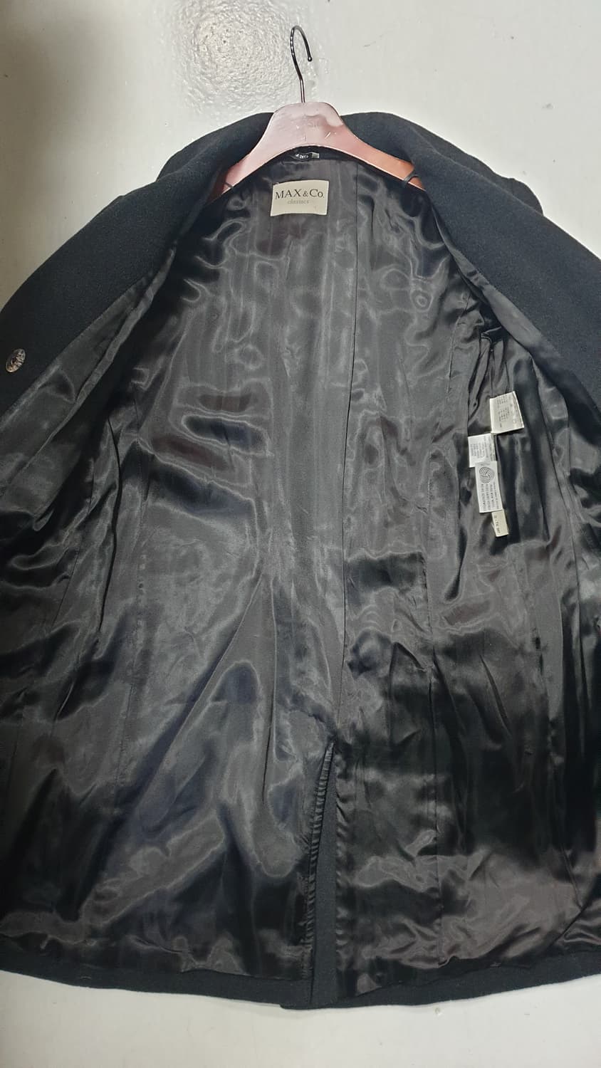 MAX&Co. 클래식 모직 코트 블랙 상품이미지4