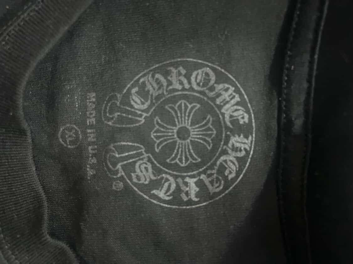 크롬하츠 스크롤 로고 롱슬리브 티셔츠 블랙 상품이미지7