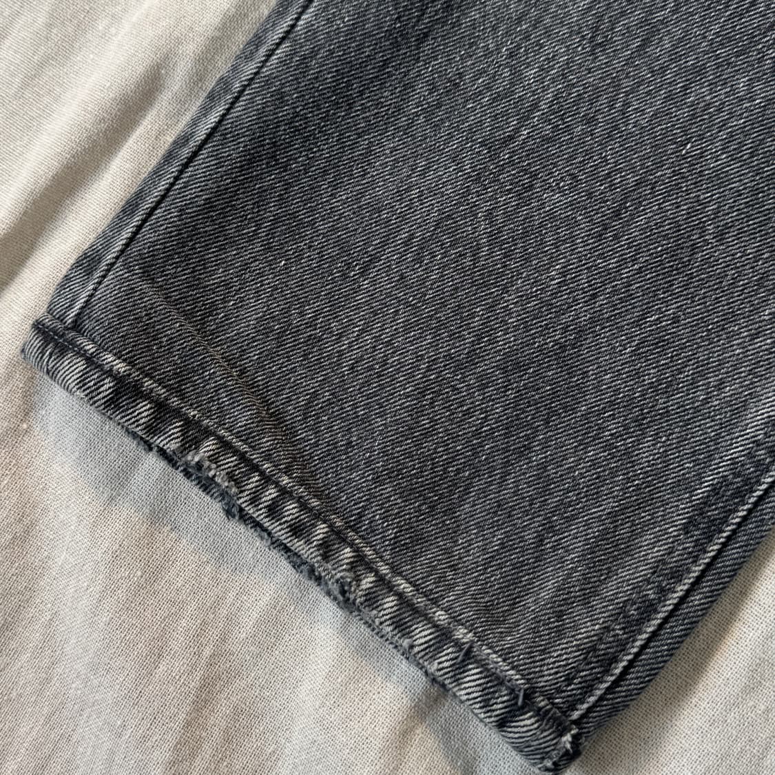 발렌시아가 3in1 지퍼 슬림 흑청 데님팬츠 29(30) 상품이미지4