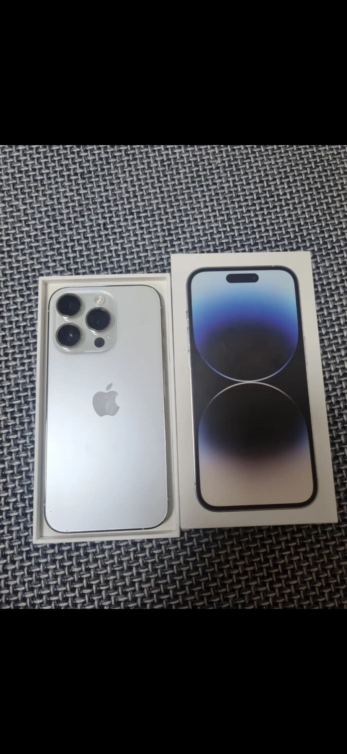 아이폰14Pro 화이트 128GB 배터리효율85% 싸게 팝니다 상품이미지1